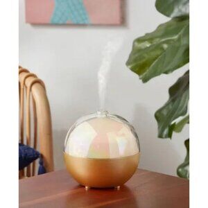 Threshold Ultrasonic Diffuser 100ml Capacity With Light & Mist Settings Gold & W